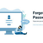 forgot password concept computer