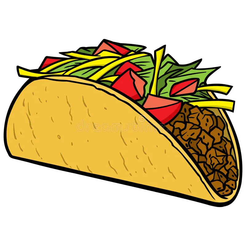 taco vector illustration 72950754