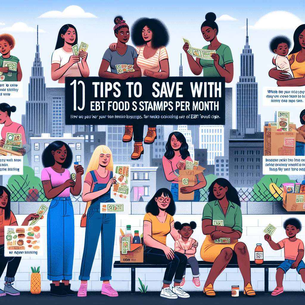 10 tips to save save with your EBT food stamps per month for urban mothers