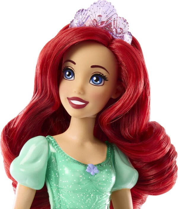 Mattel Disney Princess Ariel Fashion Doll - Sparkling Look with Red Hair & Blue Eyes - Image 2