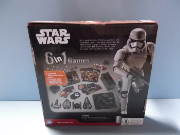 Disney Star Wars 6-in-1 Games Collection: Dominoes, Battle, Matching, Bingo & Starship Fun! - Image 2