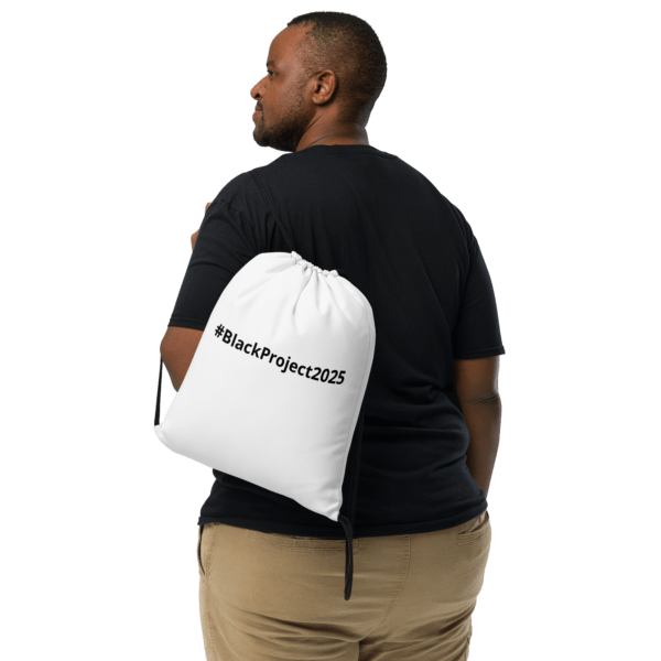 #BlackProject2025 Drawstring bag