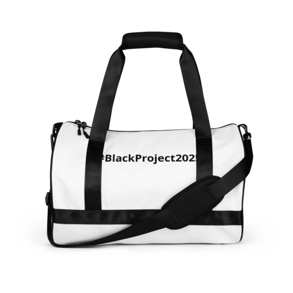 #BlackProject2025 All-over print gym bag