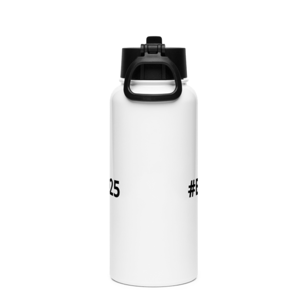 #BlackProject2025 Stainless steel water bottle with a straw lid