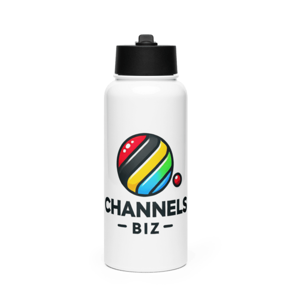 Stainless steel water bottle with a straw lid YOUR DESIGN - Image 2