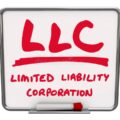 llc limited liability corporation words dry erase board marker 38454029