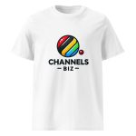 unisex organic ribbed neck t shirt white front 67e35aed77896