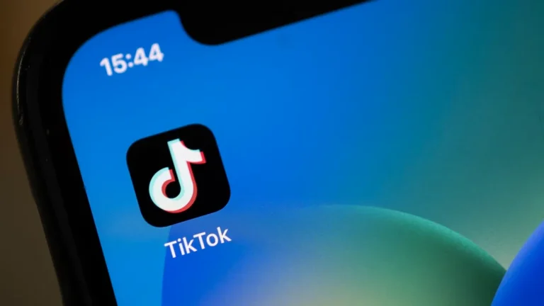 tiktok logo on a phone