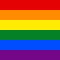 Gay Pride flag six stripes