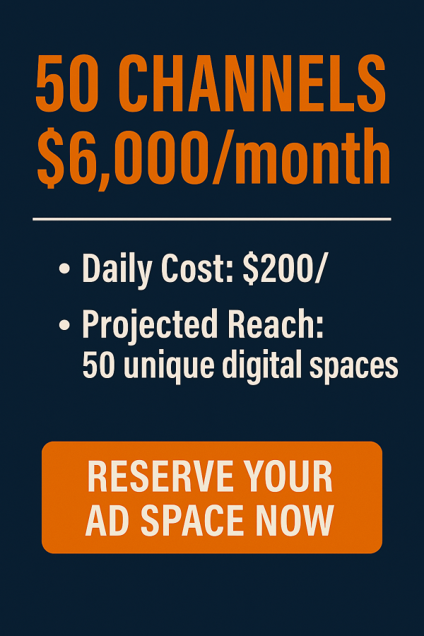 50 Channels – ,000/month