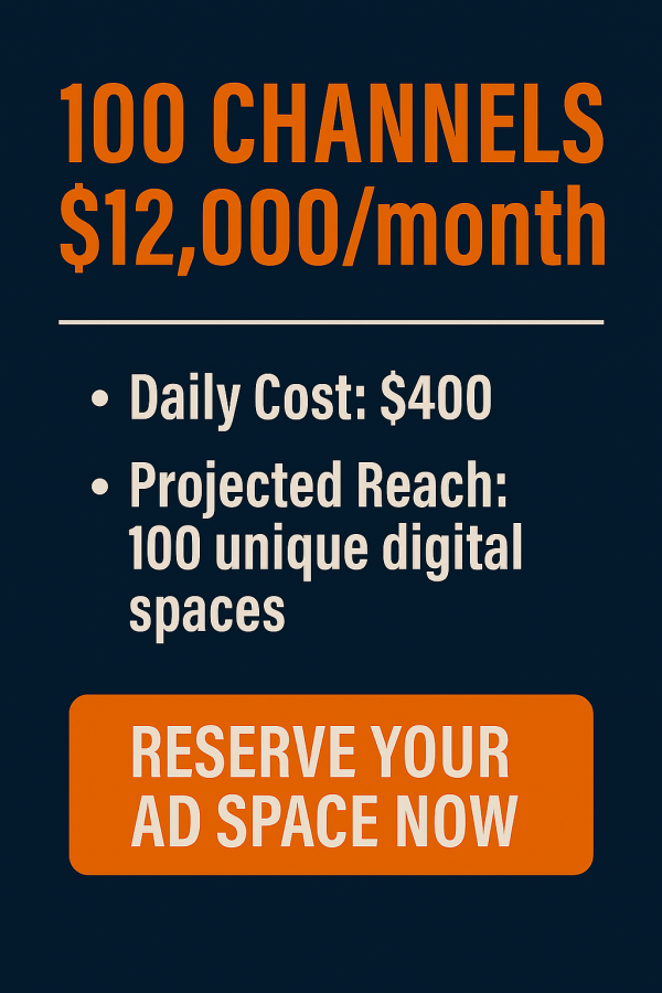100 Channels – ,000/month