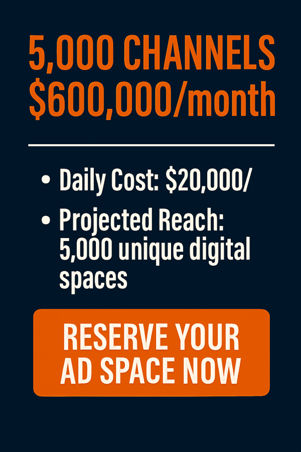 5,000 Channels – 0,000/month