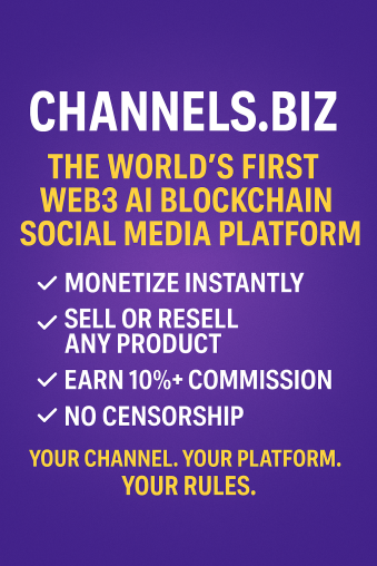 Channels.biz: The World's First Web3 AI Blockchain Social Media Platform