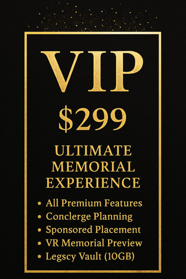 Memorial Packages (VIP)