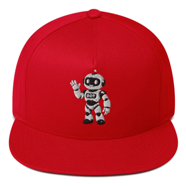 flat-bill-cap-red-front-689cb8e6ecf2b.jpg B.O.T. Flat Bill Cap