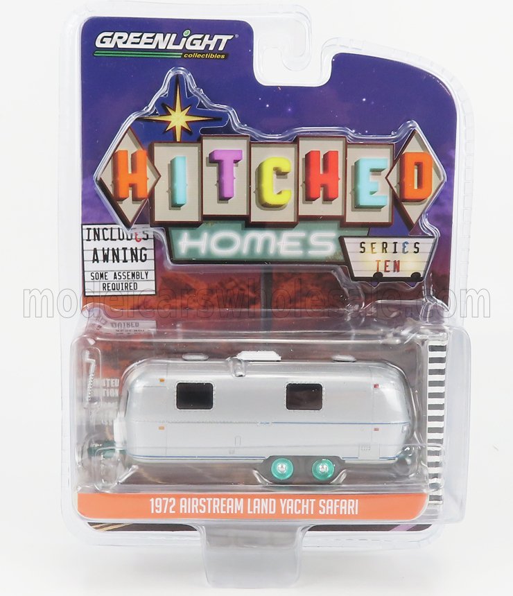 GREENLIGHT - 1/64 - TRAILER - AIRSTREAM ROULOTTE LAND YACHT SAFARI 1 GREENLIGHT - 1/64 - TRAILER - AIRSTREAM ROULOTTE LAND YACHT SAFARI