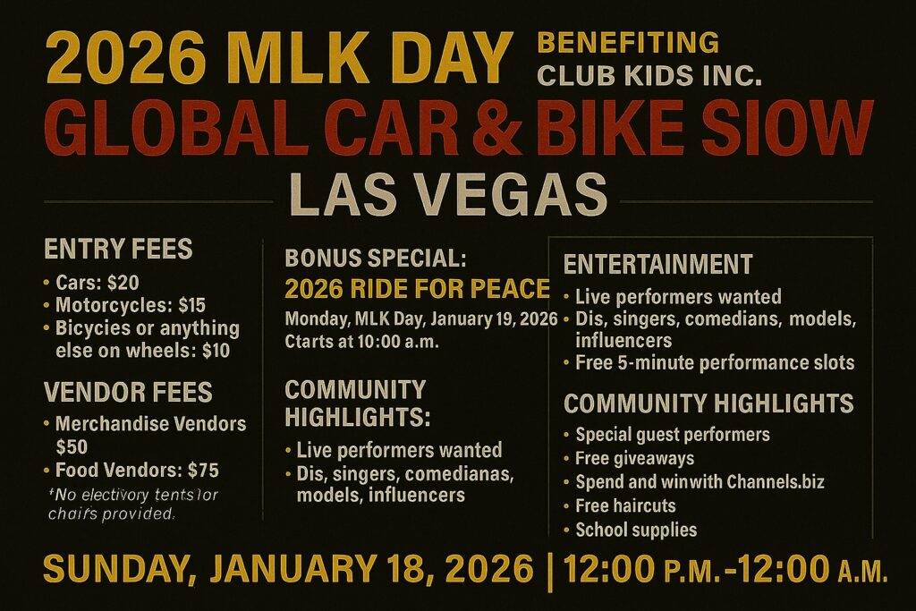 MLK Car Show Las Vegas (2026 Ride for Peace)