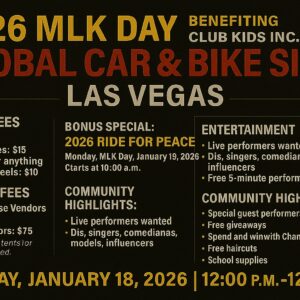MLK Car Show Las Vegas (2026 Ride for Peace)