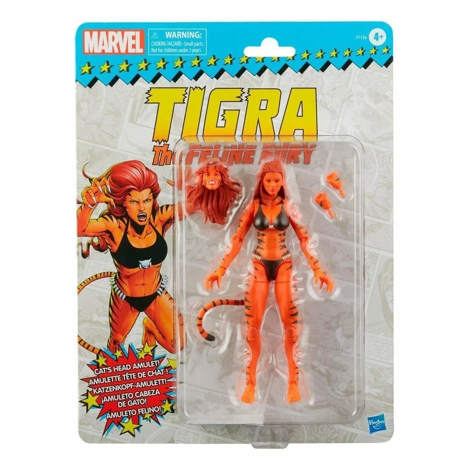 MARVEL LEGENDS TIGRA THE FELINE FURY 6” RETRO ACTION FIGURE 1 MARVEL LEGENDS TIGRA THE FELINE FURY 6” RETRO ACTION FIGURE