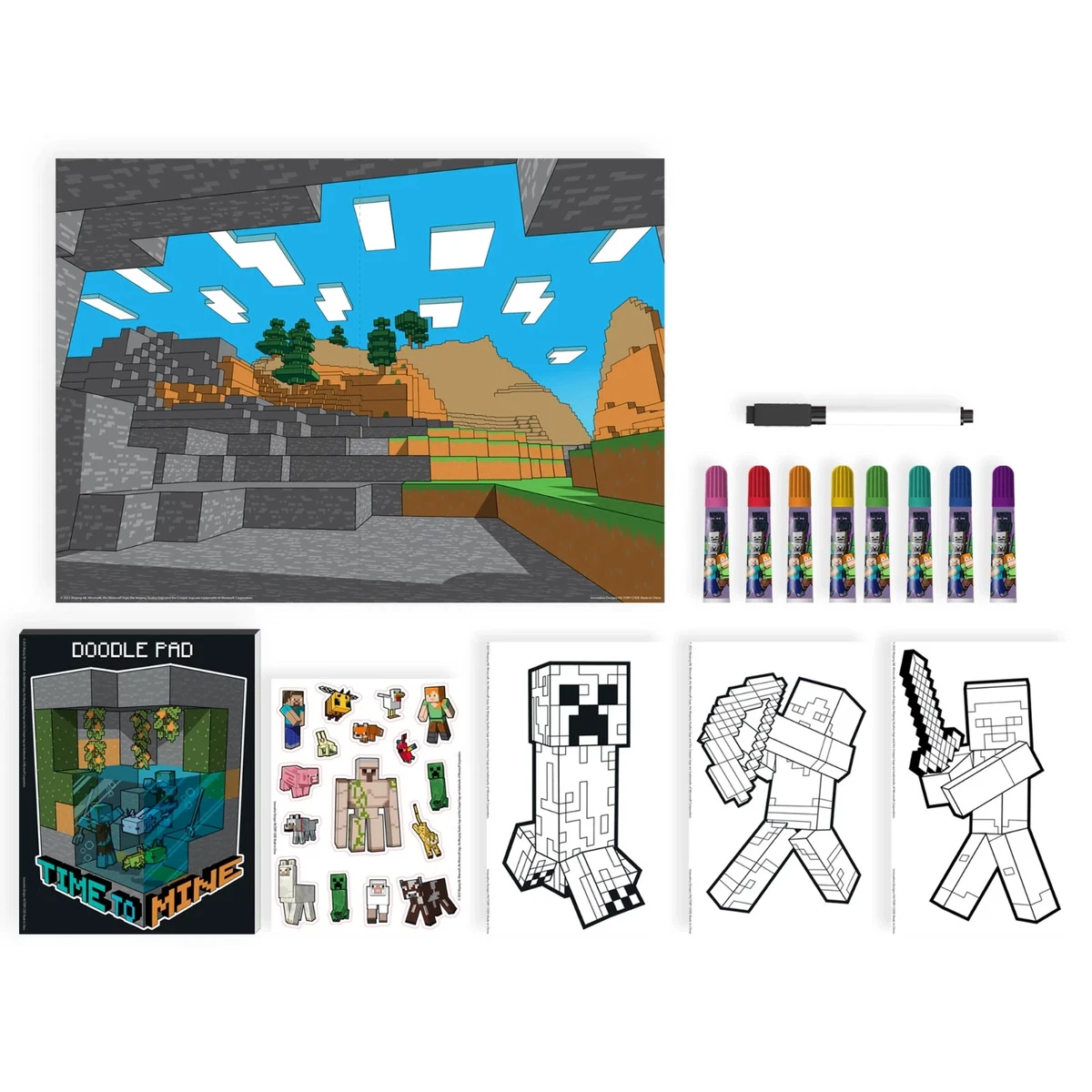 MINECRAFT on the Go Activity Tin (2023, Mojang) #715651MCR 2 MINECRAFT on the Go Activity Tin (2023, Mojang) #715651MCR - Image 2