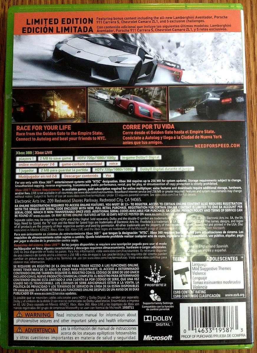 Need for Speed The Run Limited Edition Microsoft Xbox 360 Excellent 014633195873 2 Need for Speed The Run Limited Edition Microsoft Xbox 360 Excellent 014633195873 - Image 2