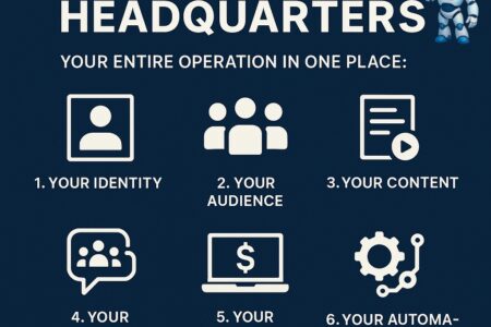 A digital headquarters is your central command center online — the one place that you own, control, and operate, no matter what happens on social media.
