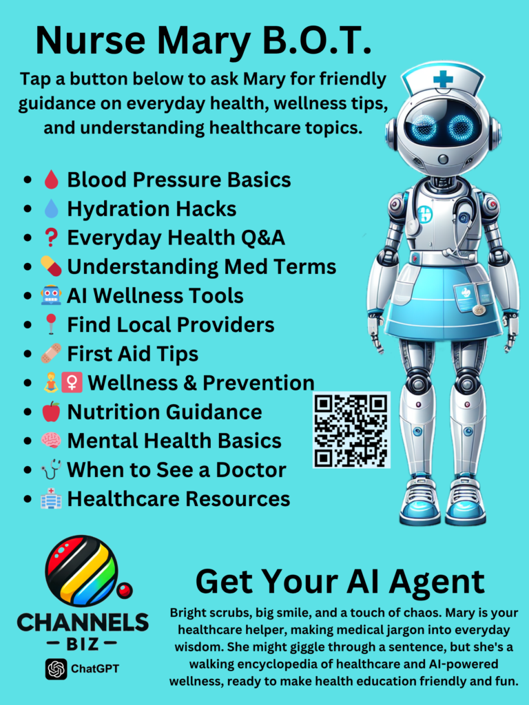 Welcome to Nurse Mary B.O.T. Tap a button below to ask Mary for friendly gu 20251023 041238 0000