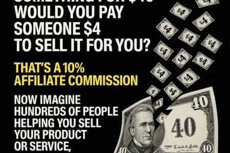 If you were selling something for $40
Would you pay someone $4 to sell it for you? That’s 10% affiliate commission, now imagine hundreds of people helping you sell your product or service. That’s Channel.biz