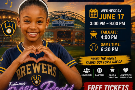 Young Talent Ollie Redd to Perform Black National Anthem at Milwaukee Brewers Juneteenth Game Event