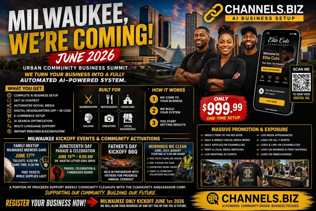 Milwaukee AI Business Summit – June 2026 https://channels.biz/channels-biz-milwaukee-ai-business-setup/