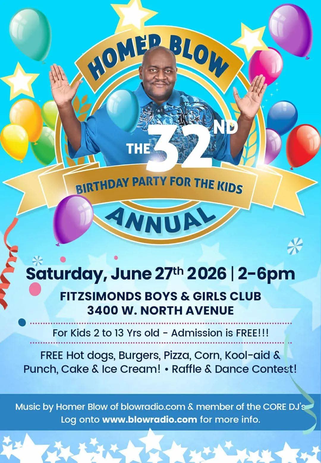 Homer BLOW annual birthday party