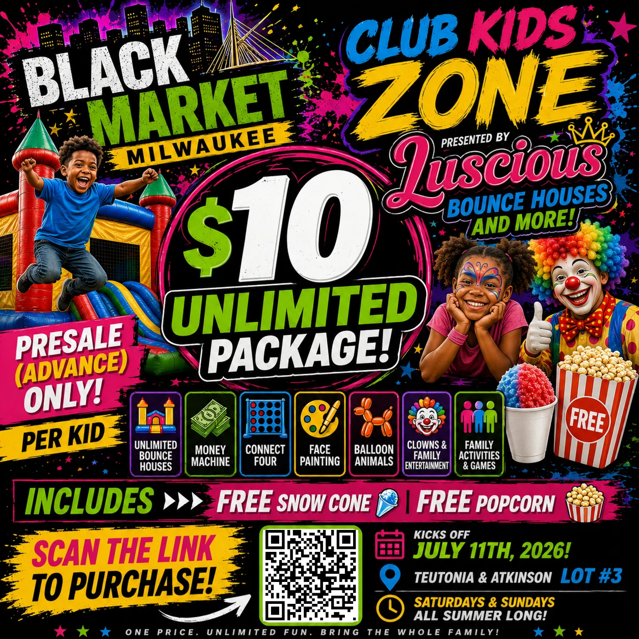 Black Market Mke Club Kids Zone (unlimited package) 1 Black Market Mke Club Kids Zone (unlimited package)