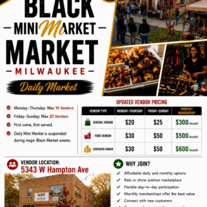 Black Mini Market Milwaukee – Vendor Registration
