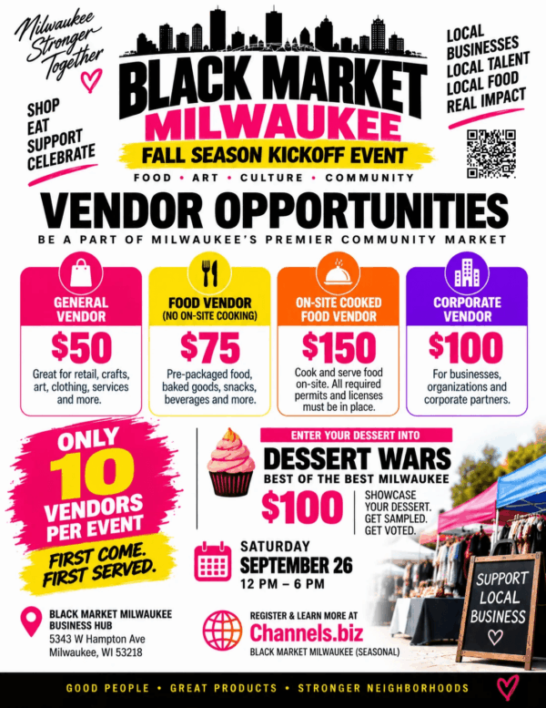 Black Mini Market Milwaukee – Vendor Registration