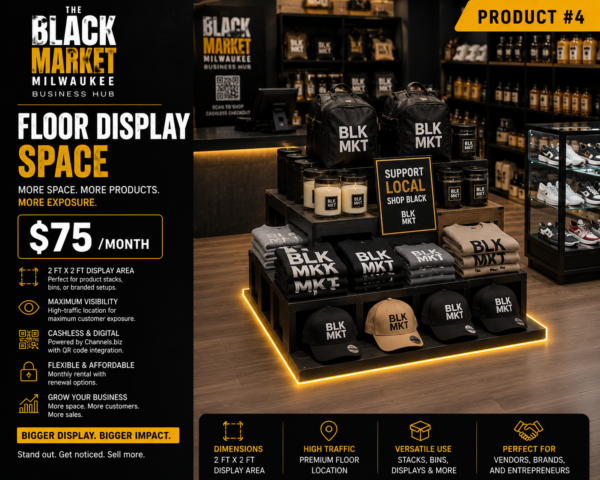 2' × 2' Floor Display Space Rental