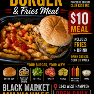 1/4 Pound Cheeseburger Meal — $10