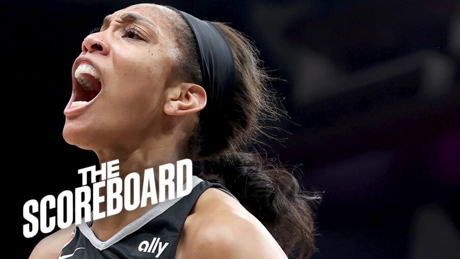 aja wilsons dominant postseason start the scoreboard aWxvAV