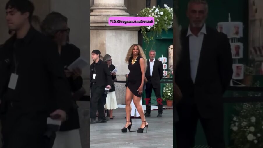 ciara rocks 5 inch heels with her baby belly XKWkJX