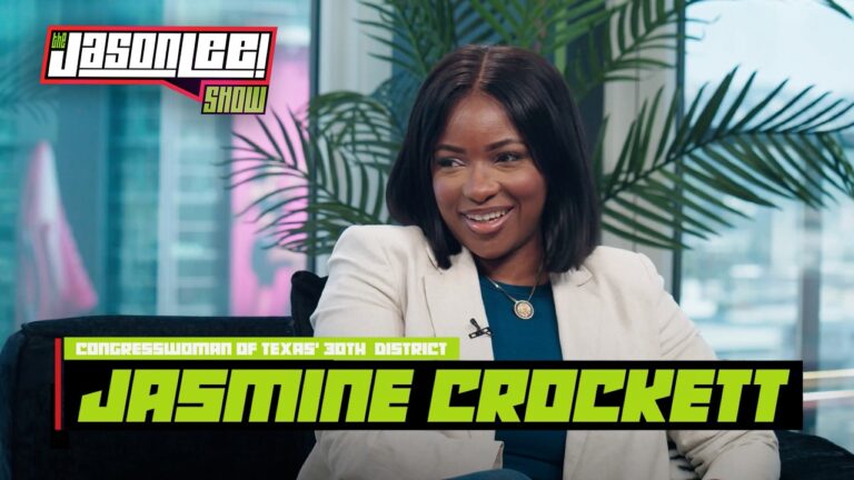 jasmine crockett talks trump israel project 2025 marjorie taylor greene the jason lee show E1iICT