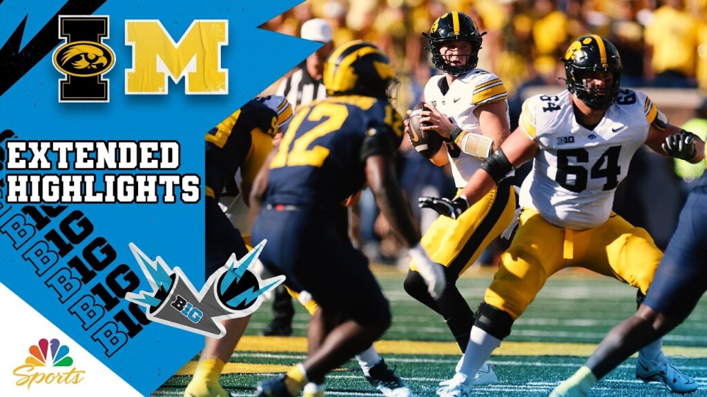 no 17 iowa vs no 18 michigan college football highlights 9 26 2026 nbc sports XBxEAH