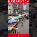 pedestrians have no room to walk due to hawkers and the space gets crowded again once the mayor N38WTq