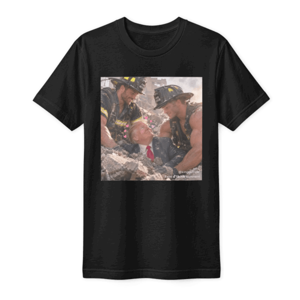 Trump lifted by the fireman T-Shirt