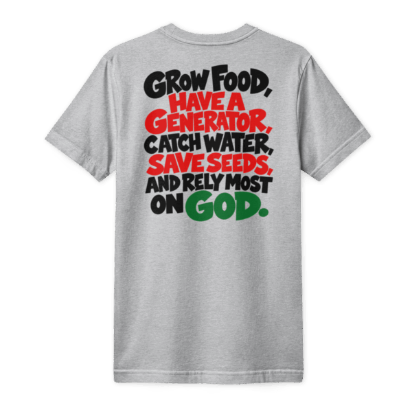 Grow food T-Shirt (back)