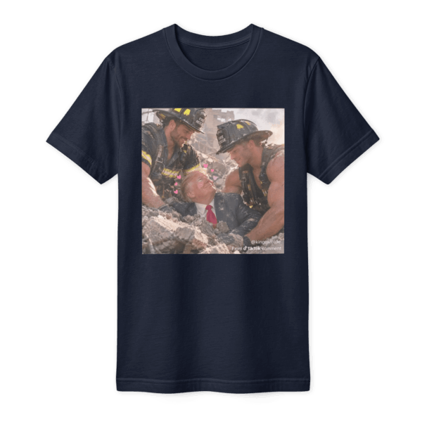 Trump lifted by the fireman T-Shirt