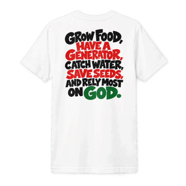 Grow food T-Shirt (back)
