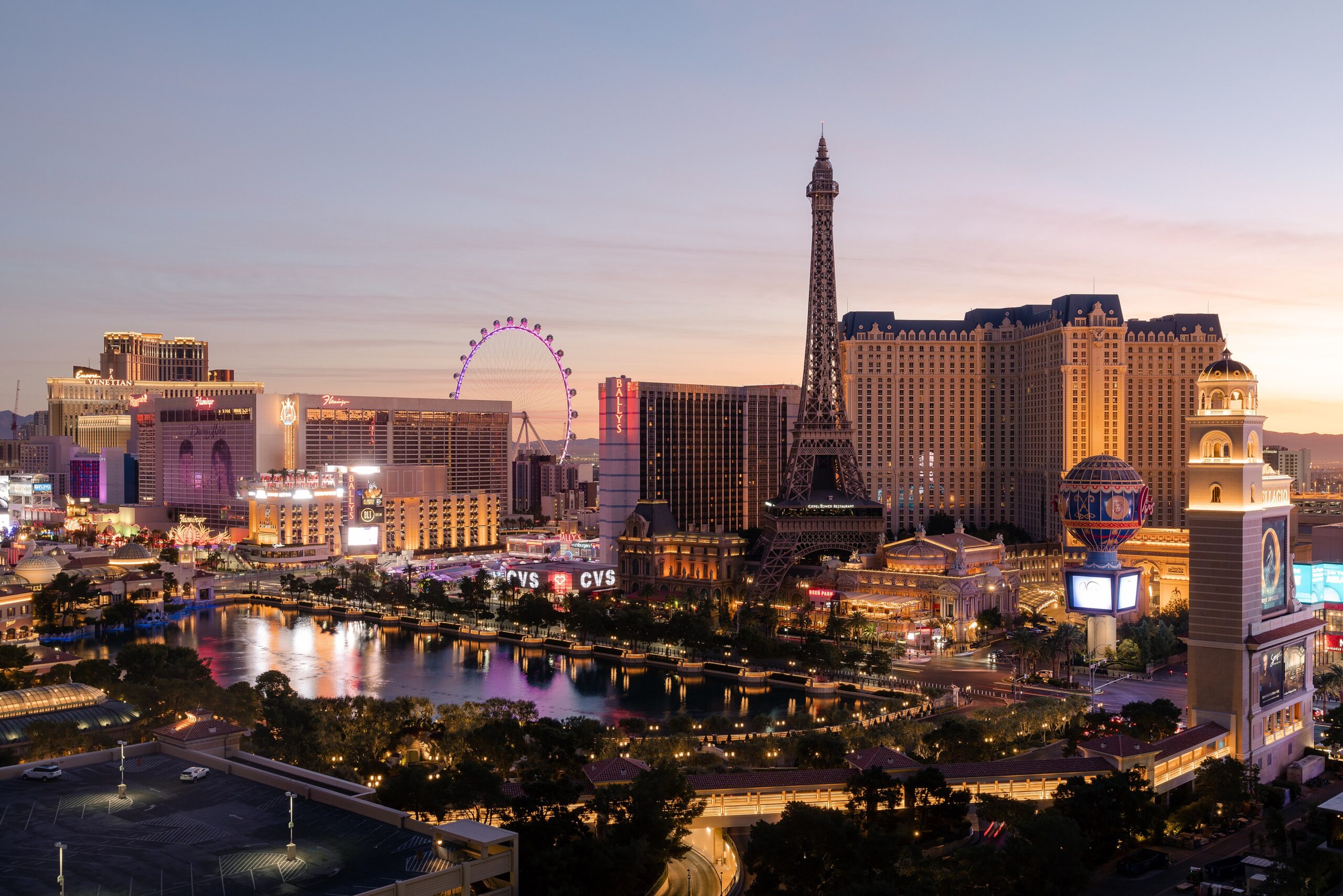 Las Vegas Nevada Channel 1345 3840px Center Strip Before Sunrise 3 scaled