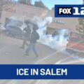 agents use tear gas after community members block ice vehicles in ne salem QOCwEp