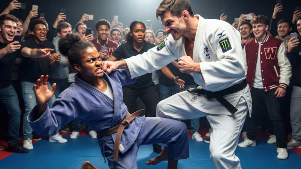 Bully Kicks a Black Girl Off the Judo Mat—Then His Black Belt Taps Out to Her 1 bully kicks a black girl off the judo mat then his black belt taps out to her P5xFjS