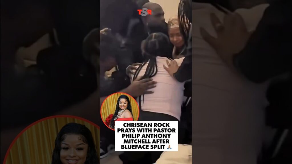 chrisean prays with pastor philip anthony mitchell following blueface split Ul6ZTG
