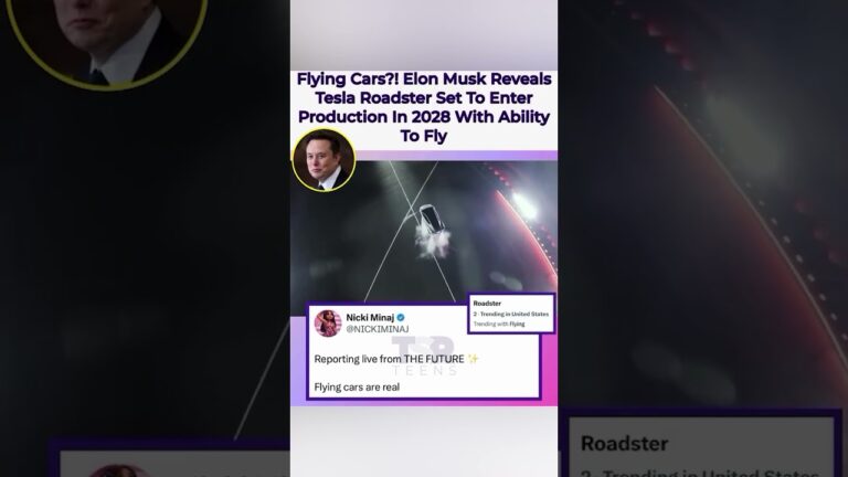 elon musk reveals flying tesla roadster Mu8JOo